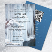 Invitation Mariage cascade hivernale pour toujours heureux