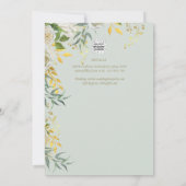 Invitation Mariage Catholique avec Décoration de Verdure de S (Dos)