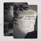 Invitation Mariage catholique de l'église de la Night Moon Co (Devant / Derrière)