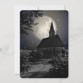 Invitation Mariage catholique de l'église de la Night Moon Co (Dos)