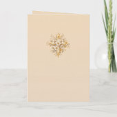 Invitation Mariage Catholique de l'Épouse de l'Armée (Dos)