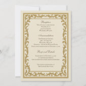 Invitation Mariage catholique de masse (Dos)