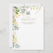 Invitation Mariage Catholique en vert et or blanc tout compri (Dos)