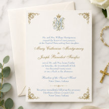Mariage Catholique Monogramme Messe Nuptiale