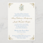 Invitation Mariage Catholique Monogramme Messe Nuptiale (Devant)
