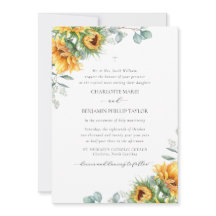 Mariage catholique rustique aux tournesols de Char
