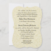 Invitation Mariage catholique traditionnel Ecru Lace Invitati (Dos)
