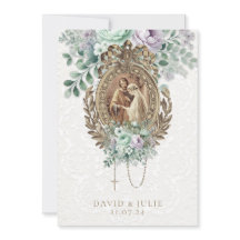 Mariage catholique vert menthe et lavande