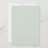 Invitation Mariage Celadon Aqua Petal (Dos)