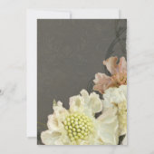 Invitation Mariage Célébration moderne de la peinture automne (Dos)