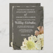 Invitation Mariage Célébration moderne de la peinture automne (Devant / Derrière)