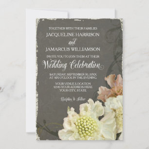 Invitation Mariage Célébration moderne de la peinture automne