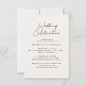 Invitation Mariage célébration photo moderne (Dos)