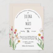 Invitation Mariage Célébrer Dans Le Style (Devant / Derrière)