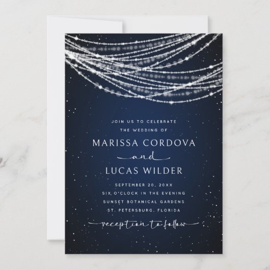 Invitation Mariage céleste (Devant)