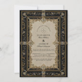 Invitation Mariage céleste baroque royal (Devant)