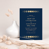 Invitation Mariage céleste bleu