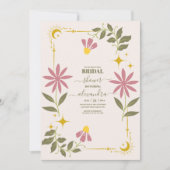 Invitation Mariage Céleste Botanique Vintage  (Devant)