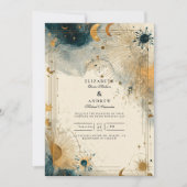 Invitation Mariage céleste de minuit (Devant)