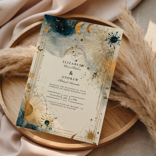 Invitation Mariage céleste de minuit