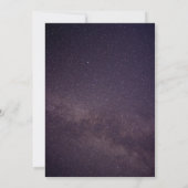 Invitation Mariage céleste de nuit étoilée de constellation (Dos)