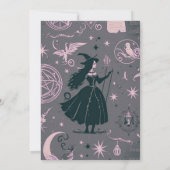 Invitation Mariage céleste de sorcière mystique (Dos)