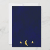 Invitation Mariage céleste du ciel nocturne (Dos)
