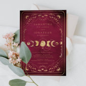 Invitation Mariage céleste du Tarot d'or de Bourgogne et de F