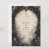Invitation Mariage céleste gothique intemporel (Devant)
