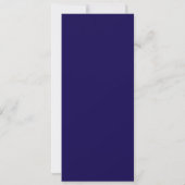 Invitation Mariage céleste minimaliste Lune Étoiles Bleu mari (Dos)