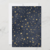 Invitation Mariage céleste moderne sous les étoiles (Dos)