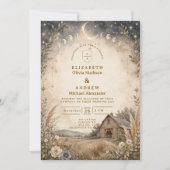 Invitation Mariage céleste rustique (Devant)
