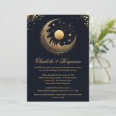 Invitation Mariage céleste rustique vintage (Debout devant)