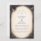 Invitation Mariage céleste vintage (Devant)
