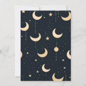 Invitation Mariage céleste Vintage rustique (Dos)