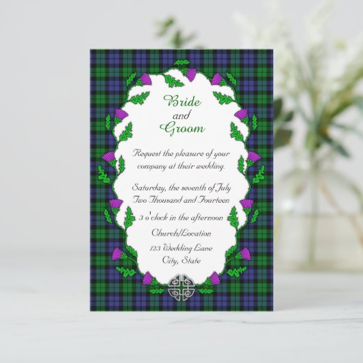 Invitation Mariage celte de Black Watch (Debout devant)