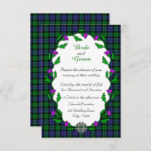 Invitation Mariage celte de Black Watch (Devant / Derrière)