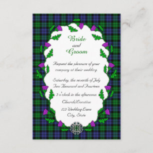 Invitation Mariage celte de Black Watch