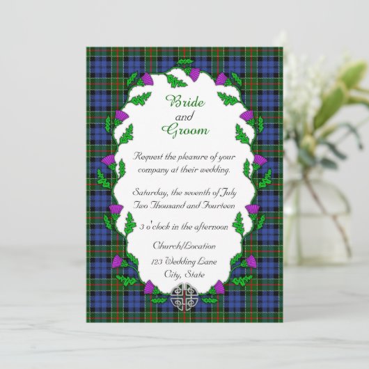 Invitation Mariage celte de Colquhoun (Debout devant)