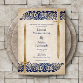Invitation Mariage celtique à l'épée