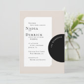 INVITATION MARIAGE CERCLE CHIC (Debout devant)
