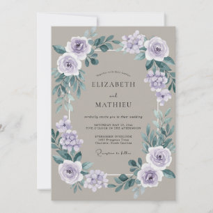 Invitation Mariage Champ de Lavande Luxuriant
