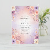 Invitation Mariage Champ de Lavande Tranquille (Debout devant)