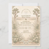 Invitation Mariage Champêtre au Désert (Devant)