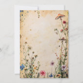 Invitation Mariage Champêtre aux Fleurs Sauvages (Dos)
