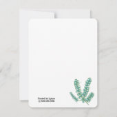 Invitation Mariage champêtre avec eucalyptus (Dos)
