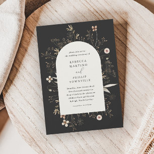 Invitation Mariage Champêtre Bohème avec Arche