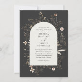 Invitation Mariage Champêtre Bohème avec Arche (Devant)