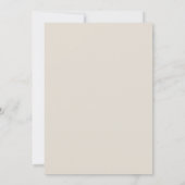 Invitation Mariage champêtre bois beige (Dos)