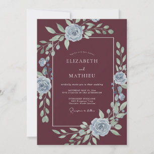 Invitation Mariage Champêtre Bourguignon en Douceur